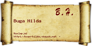 Buga Hilda névjegykártya